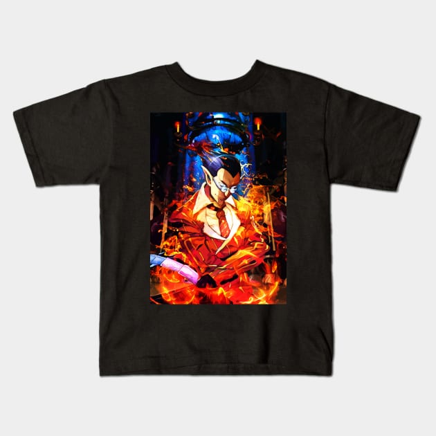 Red creator of the blazing Kids T-Shirt by hustlart